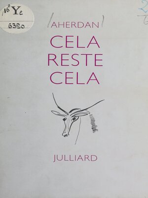 cover image of Cela reste cela